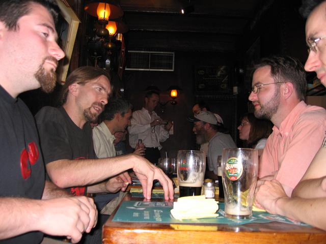 Eric, Guillaume, Jean, David (debout), BooK (un bout), Erudil, Christine, ?, Briac